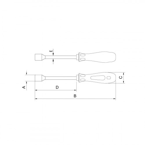 Chave canh�o 8 x 125 mm a�o cromo van�dio - 44251/008