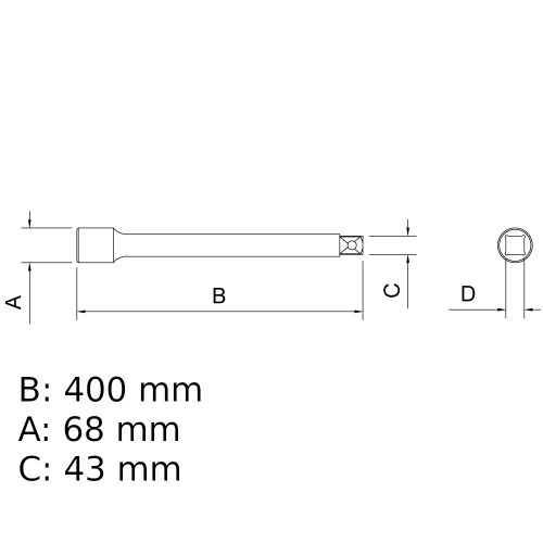 Extens�o para soquete de 15