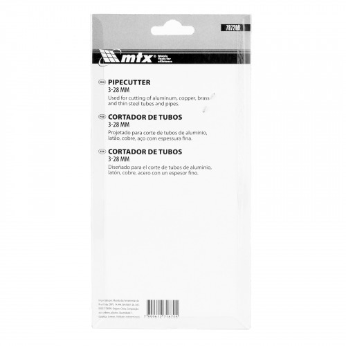 Cortador de tubos capacidade de corte 3 a 28 mm - 787209