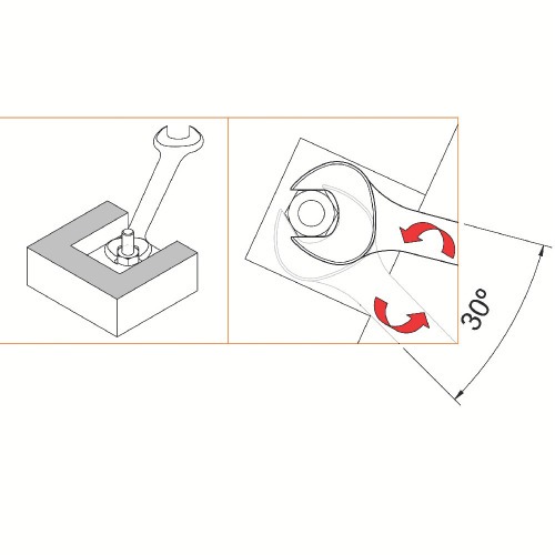 Chave fixa 25 x 28 mm a�o cromo van�dio 