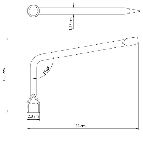 Chave de roda 19 mm em Chave de roda 19 mm em