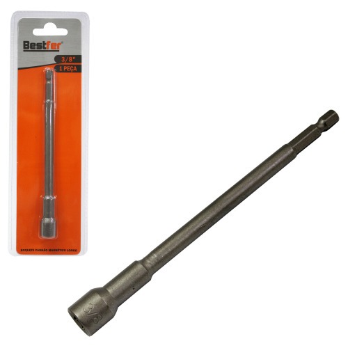 Soquete canh�o magn�tico longo encaixe de 3/8