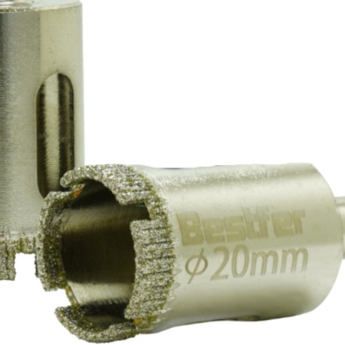 Serra copo diamantada 20 mm para porcelanato e vidro - BFH3371