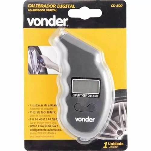 Medidor digital de pressão para pneus - CD 500