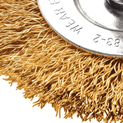 Escova Circular Arame Ondulado com Haste 3 x 1/4'' 