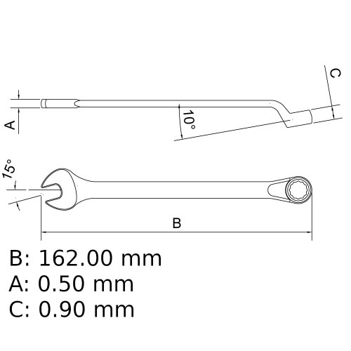 Chave combinada 7/16 Chave combinada 7/16