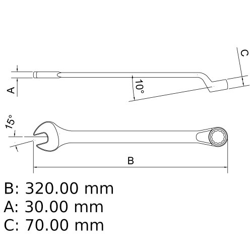 Chave combinada 25/32