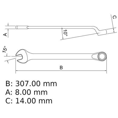 Chave combinada 15/16