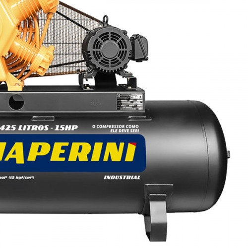 Compressor de ar 60 pés 425L 15 hp 175 lbs trifásico - CJ 60 APW-425L Compressor de ar 60 pés 425L 15 hp 175 lbs trifásico - CJ 60 APW-425L