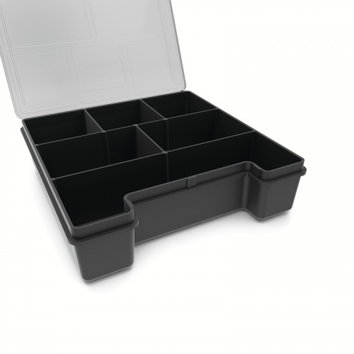 Organizador plstico com 6 compartimentos com tampa 