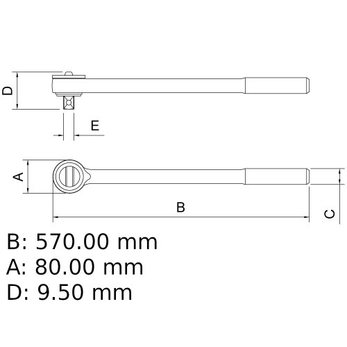 Chave catraca reversvel encaixe 3/4