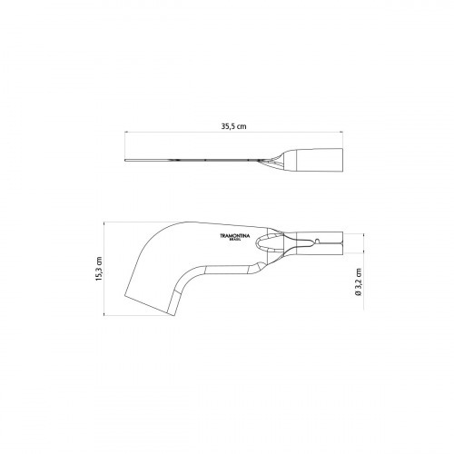 Foice reta sem ponta sem cabo - 77622/115