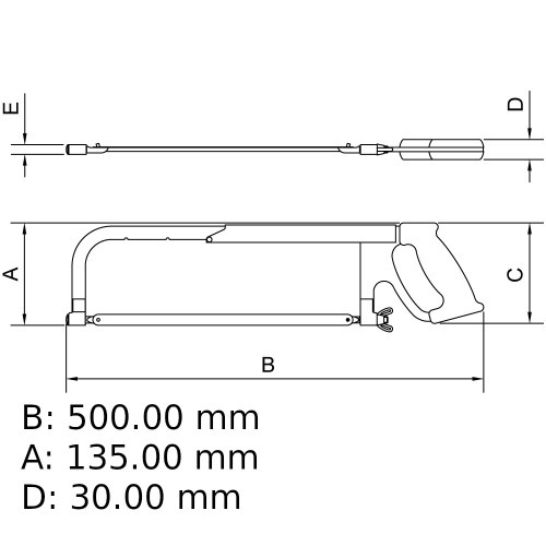 Arco de serra regulvel 12