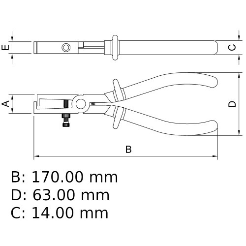 Alicate desencapador de fios ao cromo vandio 7