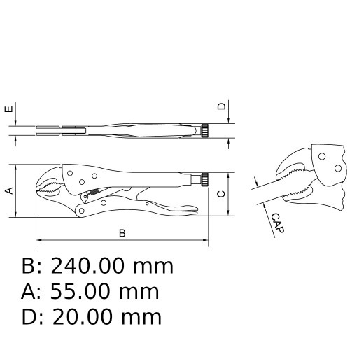 Alicate de pressão 10 Alicate de pressão 10