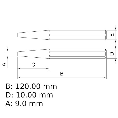 Saca-pinos cnico 4 mm - 44470104