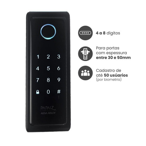 Fechadura digital com biometria de sobrepor Smart lock - SL140B Fechadura digital com biometria de sobrepor Smart lock - SL140B