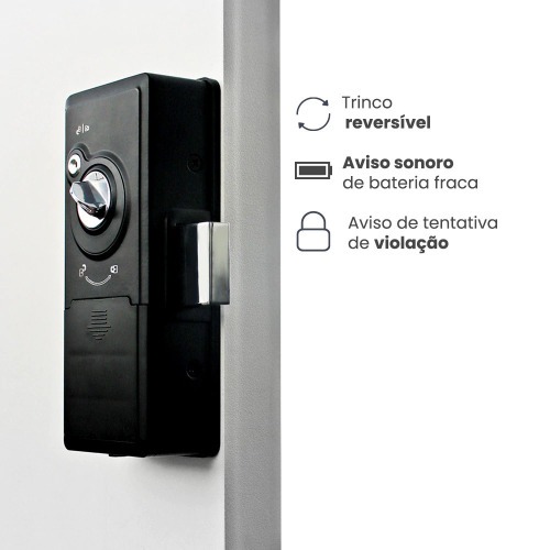 Fechadura digital com biometria de sobrepor Smart lock - SL140B Fechadura digital com biometria de sobrepor Smart lock - SL140B