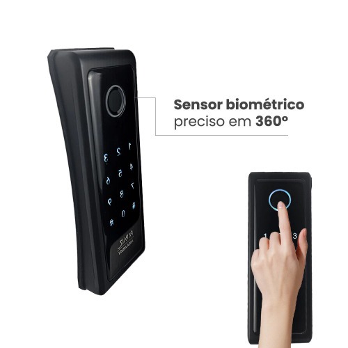 Fechadura digital com biometria de sobrepor Smart lock - SL140B Fechadura digital com biometria de sobrepor Smart lock - SL140B
