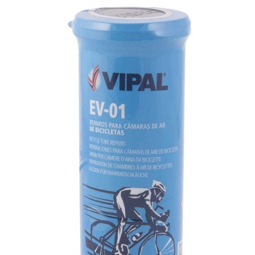 Kit de reparo para câmara de bicicletas com 3 peças cx com 12 jogos - EV 01 Kit de reparo para câmara de bicicletas com 3 peças cx com 12 jogos - EV 01