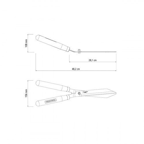 Tesoura para cerca viva com lâmina serrilhada de 12 Tesoura para cerca viva com lâmina serrilhada de 12