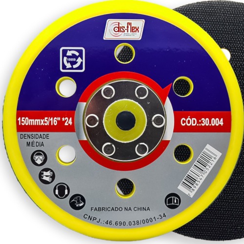 Disco de borracha para lixa 6 Disco de borracha para lixa 6