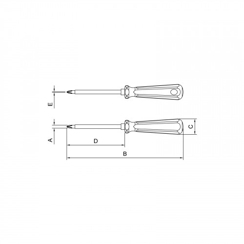 Chave de philips 1/4x4