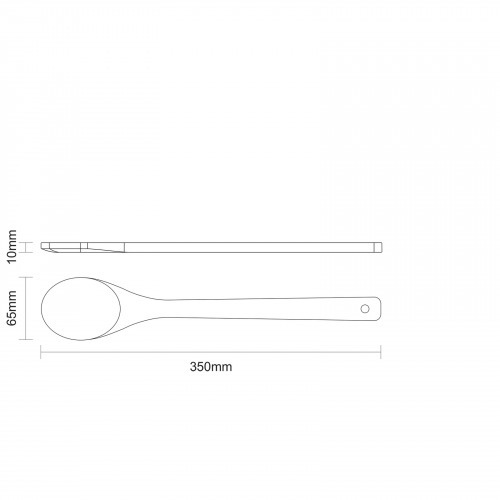 Colher de bambu natural 35 cm Colher de bambu natural 35 cm