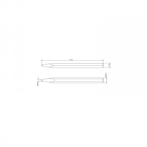 Ponteiro manual Sextavado de 10