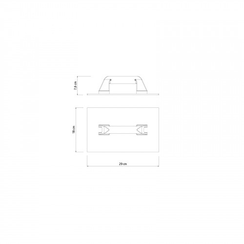 Desempenadeira plstica 290 x 180 mm
