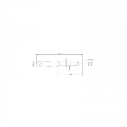 Chave canho tubular 10 x 125 mm formato tubular - 4150010