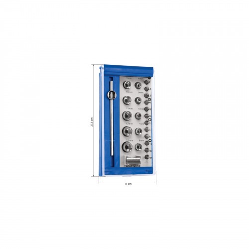 Jogo de soquete encaixe de 1/4 Jogo de soquete encaixe de 1/4