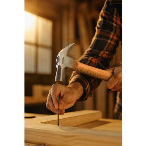 Martelo unha polido 23 mm com cabo de madeira