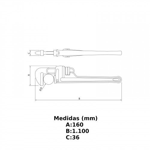 Chave para tubos 48 Chave para tubos 48