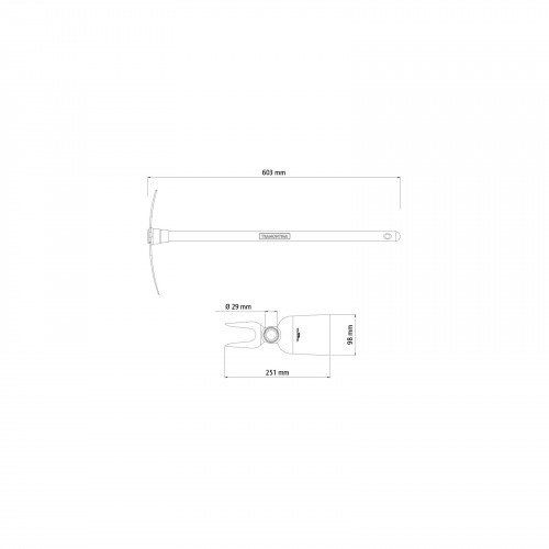 Sacho duas pontas com cabo - 77802/201