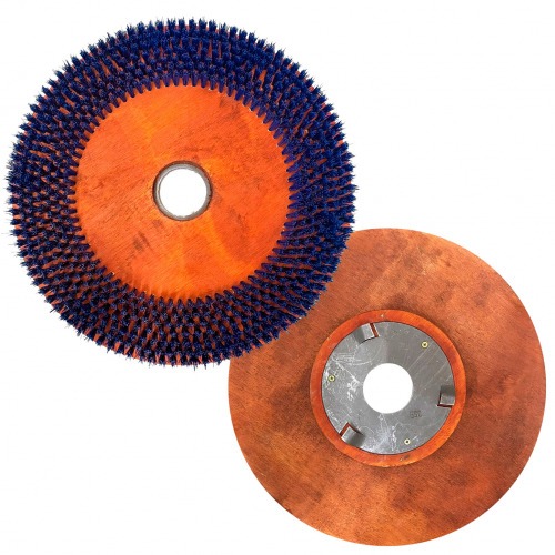 Escova de nylon para enceradeira 510 mm com flange - 01014