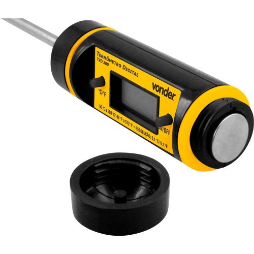 Termômetro digital portátil tipo espeto - 50 °C a 300 °C - TVD 300 Termômetro digital portátil tipo espeto - 50 °C a 300 °C - TVD 300