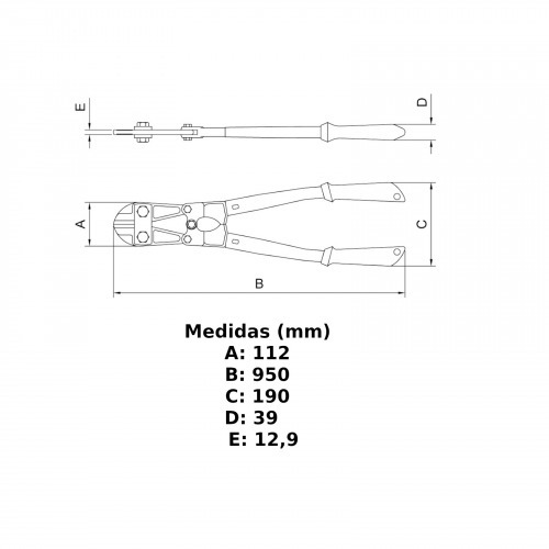 Tesoura corta vergalho 36
