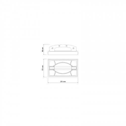 Desempenadeira em plstico com esponja