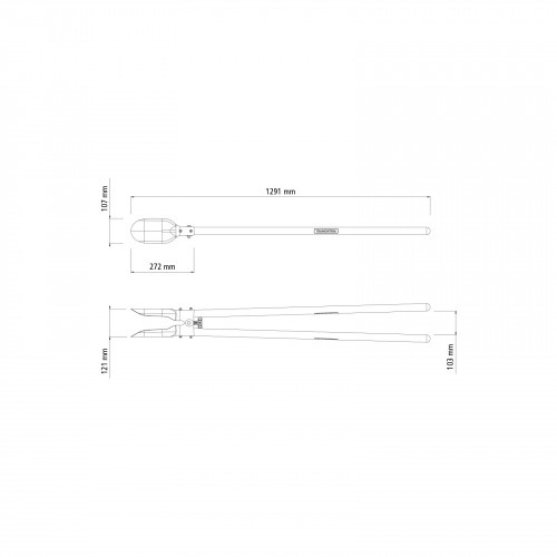 Cavadeira articulada com cabo de madeira de 110 cm Cavadeira articulada com cabo de madeira de 110 cm