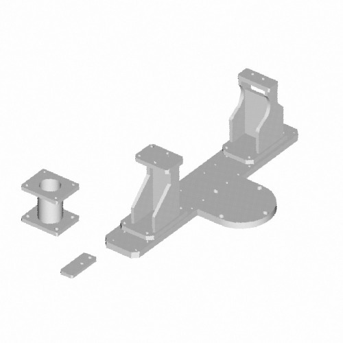 Placa acess�ria para fixar o motor MWM 229 - 700309