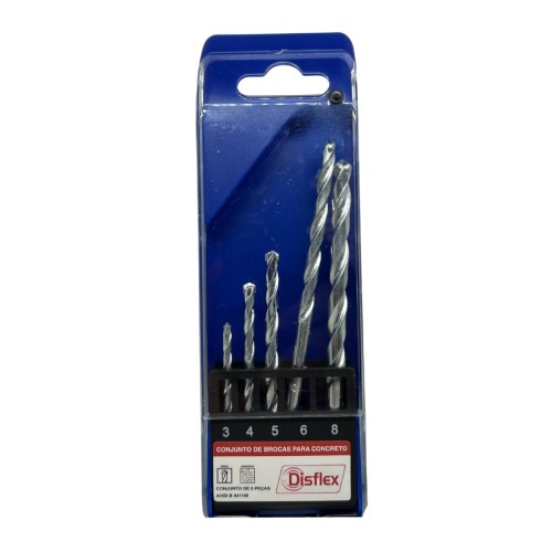 Jogo de broca widea 3 a 8 mm 5 peas - 29.084
