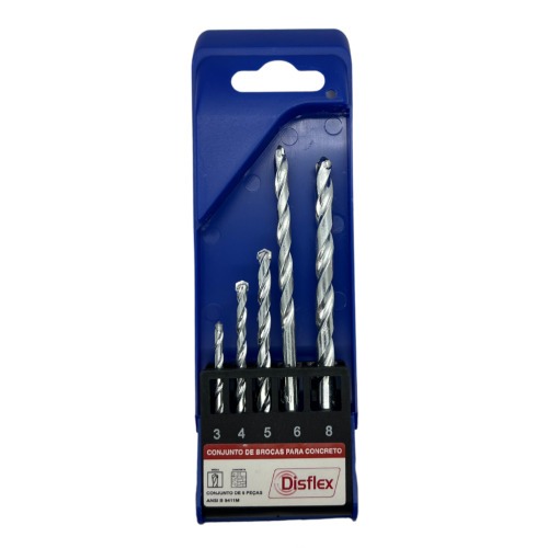 Jogo de broca widea 3 a 8 mm 5 peas - 29.084