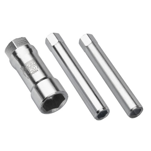 Conjunto soquete vazado 18 mm 2 adaptadores para porca - 133207 Conjunto soquete vazado 18 mm 2 adaptadores para porca - 133207