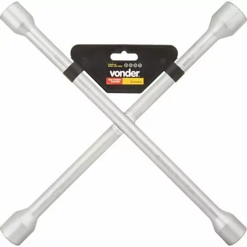 Chave de roda tipo cruz 17 x 19 x 21 x 23 mm