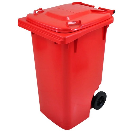 Cesto de lixo gari 240L com rodas de 200 mm sem pedal - C240VM