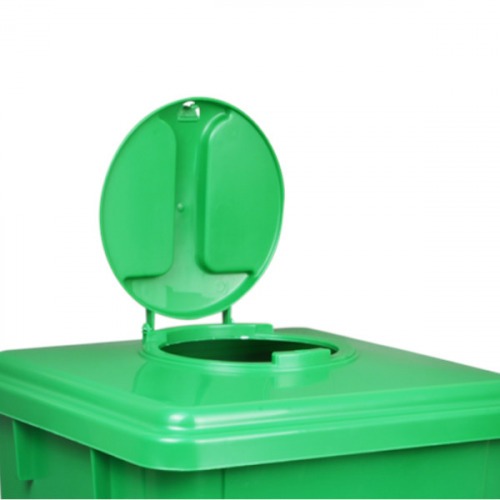 Cesto coletor de lixo 60L tampa flip top sem adesivo - CV62VD