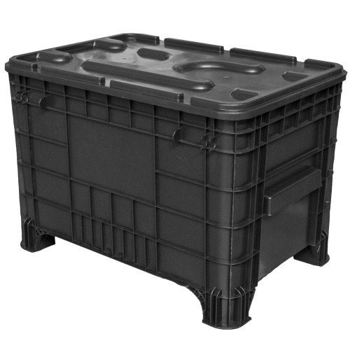 Caixa plstica organizadora container 372 litros com tampa - 14945