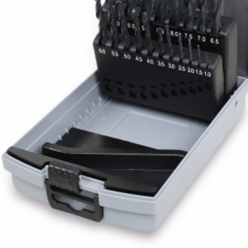 Jogo de brocas de ao rpido 1 a 10 mm com 19 peas - BW 410