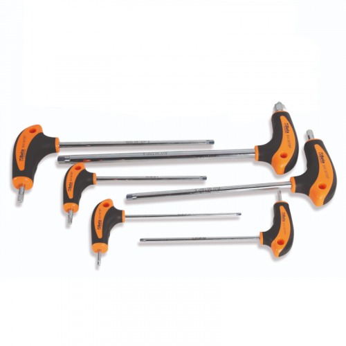 Jogo de chave hexalobular tipo L com cabo T 6 peas - BW 96T